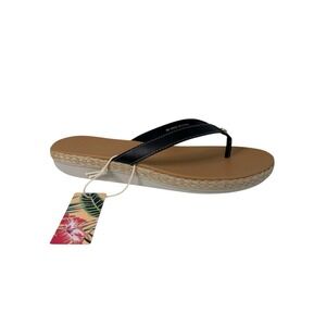 Tommy Bahama  Tehama Thong Slip On Sandals Black Women's Size 9